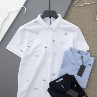 프라다 수입고급 삼각로고 피케 폴로 셔츠 | 명품 레플리카