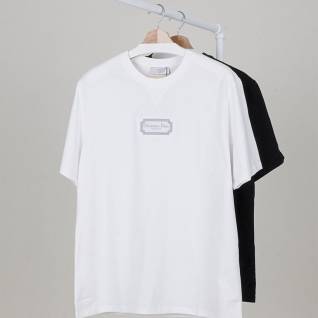 크리스찬 디올 레플리카 오버핏 라벨 로고 캐주얼 핏 티셔츠 | 명품 레플리카