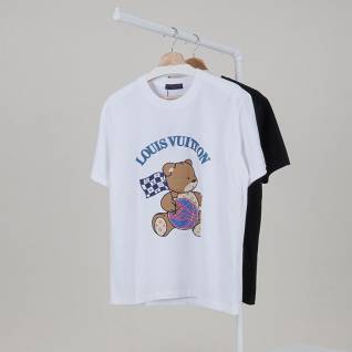 루이비통 레플리카 남여공용 모노그램 베어 플래그 크루넥 반팔 티셔츠 | 명품 레플리카