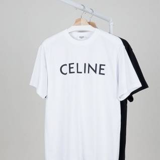 셀린느 레플리카 남여공용 레터링 코튼 저지 티셔츠 | 명품 레플리카